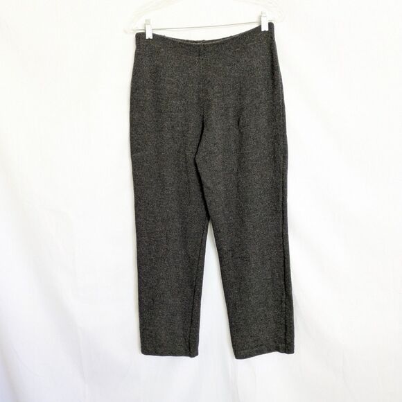 St. John Collection By Marie Gray Dark Grey Sz 2 Knit Pull-On Straight Leg Pant - Picture 4 of 15